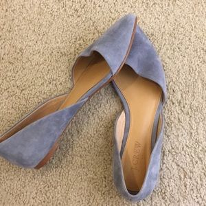 Jcrew Zoe suede d’Orsay flat